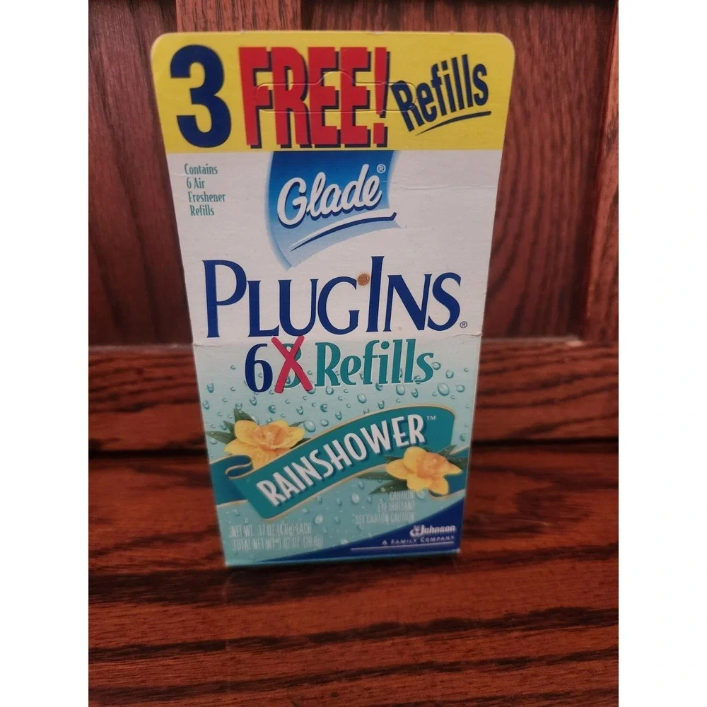 Glade‎ Plugins Scented Gel Refill **RAINSHOWER** 3 count
